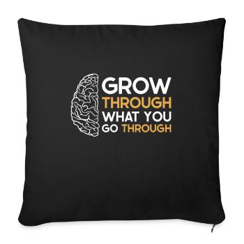 Stroke Survivor Stroke Awareness - Sofa pillowcase 17,3'' x 17,3'' (45 x 45 cm) - black - Front