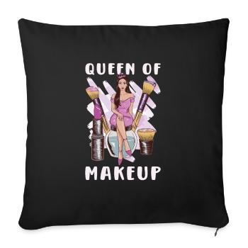 Beautician Esthetician Make Up Beauty-care Salon - Sofa pillowcase 17,3'' x 17,3'' (45 x 45 cm) - black - Front