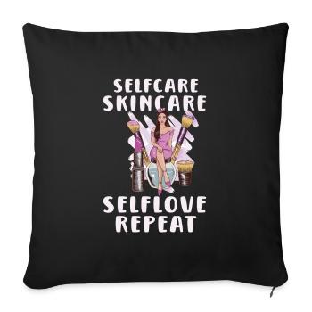 Beautician Esthetician Make Up Beauty-care Salon - Sofa pillowcase 17,3'' x 17,3'' (45 x 45 cm) - black - Front