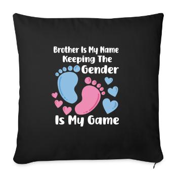 Gender Reveal Pregnancy Baby Party - Sofa pillowcase 17,3'' x 17,3'' (45 x 45 cm) - black - Front