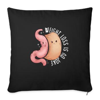 Sleeve gastrectomy sleeve gastrectomy - Sofa pillowcase 17,3'' x 17,3'' (45 x 45 cm) - black - Front