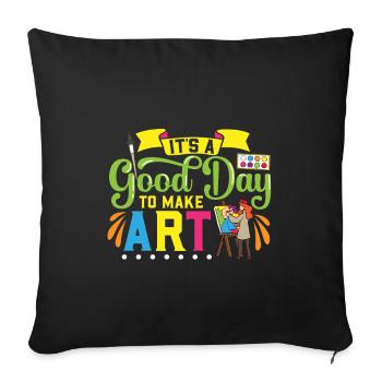 Artist Painting Painter Art Color Art Teacher - Sofa pillowcase 17,3'' x 17,3'' (45 x 45 cm) - black - Front