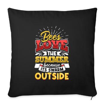 Honey Bee Beekeeping Beekeeper Honeybee Beekeeping - Sofakissenbezug 45 x 45 cm - Schwarz - Vorne