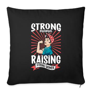 Féminisme Le pouvoir des femmes pro-choix Pro Avortement - Housse de coussin décorative 45 x 45 cm - noir - Devant
