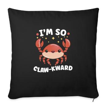 Crab Crab Crab Whisperer Crab Hunting Fisherman - Sofa pillowcase 17,3'' x 17,3'' (45 x 45 cm) - black - Front