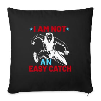 Athlétisme Athlétisme Coureurs Course Cadeau - Housse de coussin décorative 45 x 45 cm - noir - Devant