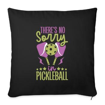 Pickleball Player Pickleball Paddle Pickleball - Sofa pillowcase 17,3'' x 17,3'' (45 x 45 cm) - black - Front