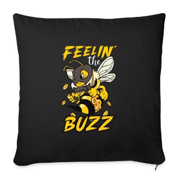 Honey beekeeping Beekeepers Honey bee apiary - Sofa pillowcase 17,3'' x 17,3'' (45 x 45 cm) - black - Front