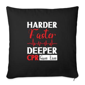 Paramedic First Responder Ambulance Driver - Sofa pillowcase 17,3'' x 17,3'' (45 x 45 cm) - black - Front