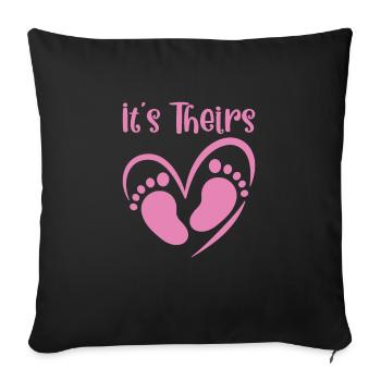 Surrogate Surrogacy Gestational Surrogate Mom - Sofakissenbezug 45 x 45 cm - Schwarz - Vorne