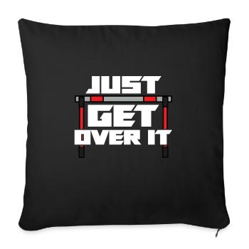 Athlétisme Athlétisme Coureurs Course Cadeau - Housse de coussin décorative 45 x 45 cm - noir - Devant