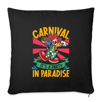 Circus Arts Circus Artists Event Staff - Sofa pillowcase 17,3'' x 17,3'' (45 x 45 cm) - black - Front