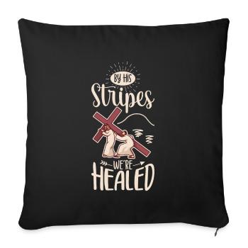 Jesus Christianity God Praying Prayer Pastor - Sofakissenbezug 45 x 45 cm - Schwarz - Vorne