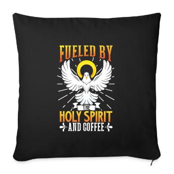 Jesus Christianity God Praying Prayer Pastor - Sofakissenbezug 45 x 45 cm - Schwarz - Vorne