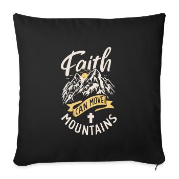 Jesus Christianity God Praying Prayer Pastor - Sofakissenbezug 45 x 45 cm - Schwarz - Vorne
