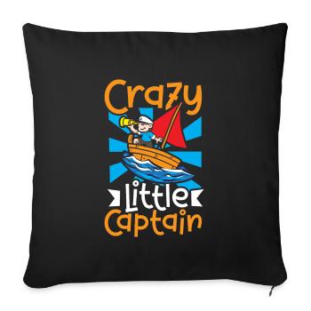 Boating Dad Boat Captain Pontoon Sailor Cruising - Sofakissenbezug 45 x 45 cm - Schwarz - Vorne