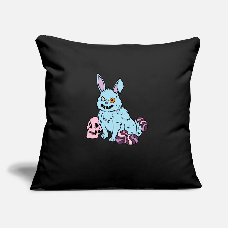 Gothic Rabbit Gothic Hase Gothic Ostern Emo Goth Sofakissenbezug 45 x 45 cm