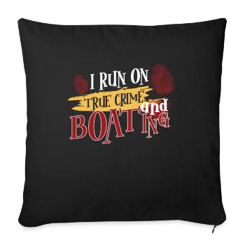 True Crime Murder Spy Crime Interest Gift Idea - Sofakissenbezug 45 x 45 cm - Schwarz - Vorne