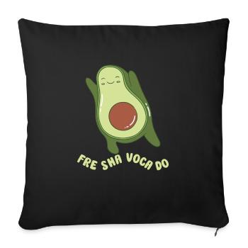 funny avocado avocado pun avocado lover - Sofa pillowcase 17,3'' x 17,3'' (45 x 45 cm) - black - Front