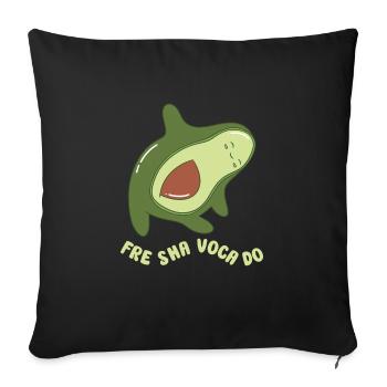 funny avocado avocado pun avocado lover - Sofa pillowcase 17,3'' x 17,3'' (45 x 45 cm) - black - Front