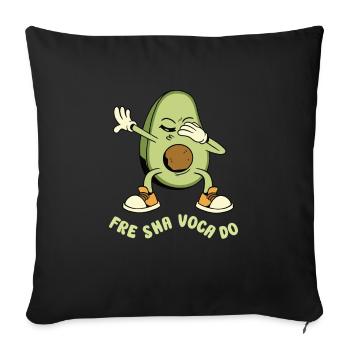 funny avocado avocado pun avocado lover - Sofa pillowcase 17,3'' x 17,3'' (45 x 45 cm) - black - Front