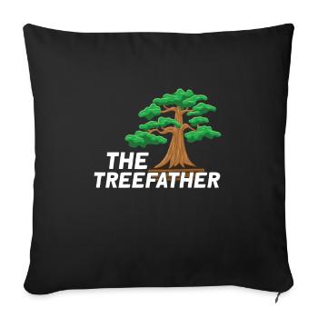 Bonsai Japan Silhouette Gardener Gardening Lover - Sofa pillowcase 17,3'' x 17,3'' (45 x 45 cm) - black - Front