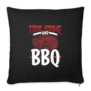 True Crime Murder Spy Crime Interest Gift Idea - Sofakissenbezug 45 x 45 cm - Schwarz - Vorne