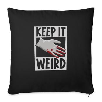 True Crime Murder Spy Crime Interest Gift Idea - Sofakissenbezug 45 x 45 cm - Schwarz - Vorne