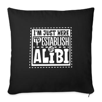 True Crime Murder Spy Crime Interest Gift Idea - Sofakissenbezug 45 x 45 cm - Schwarz - Vorne