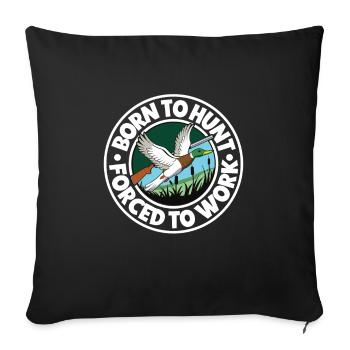 Duck Hunt Duck Hunter Bird Hunting Duck Hunting - Sofa pillowcase 17,3'' x 17,3'' (45 x 45 cm) - black - Front