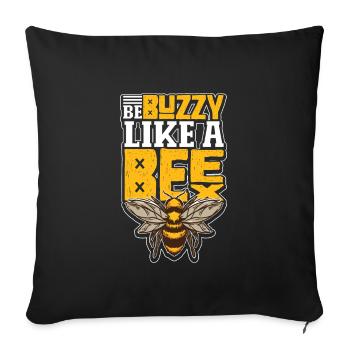 Honey bee beekeeping beekeeper honey bee apiary - Sofa pillowcase 17,3'' x 17,3'' (45 x 45 cm) - black - Front