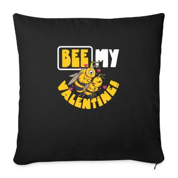 Honey bee beekeeping beekeeper honey bee apiary - Sofa pillowcase 17,3'' x 17,3'' (45 x 45 cm) - black - Front