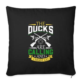 Duck Hunt Duck Hunter Bird Hunting Duck Hunting - Sofa pillowcase 17,3'' x 17,3'' (45 x 45 cm) - black - Front