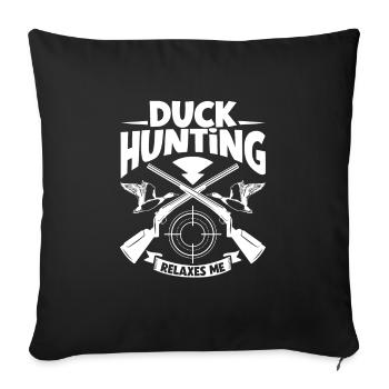 Duck Hunt Duck Hunter Bird Hunting Duck Hunting - Sofa pillowcase 17,3'' x 17,3'' (45 x 45 cm) - black - Front