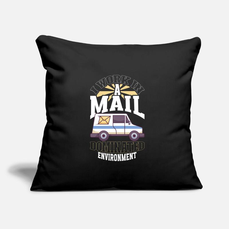 Commis des postes Postlady Postman Post Office Housse de coussin décorative 45 x 45 cm