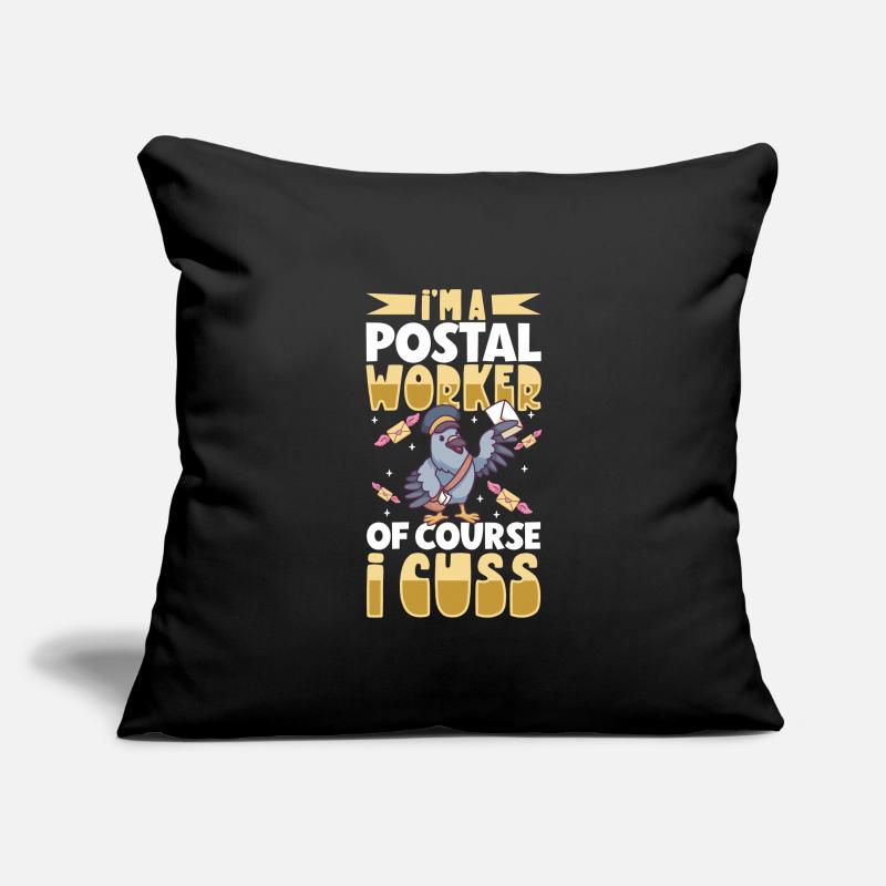 Commis des postes Postlady Postman Post Office Housse de coussin décorative 45 x 45 cm