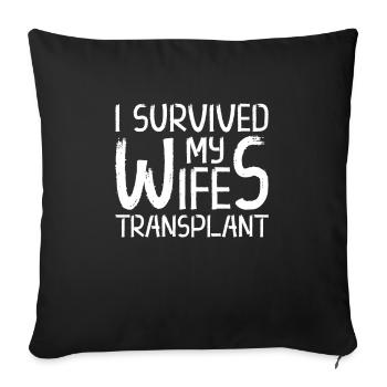 Kidney Transplant Kidney Donor Kidney Disease - Sofa pillowcase 17,3'' x 17,3'' (45 x 45 cm) - black - Front