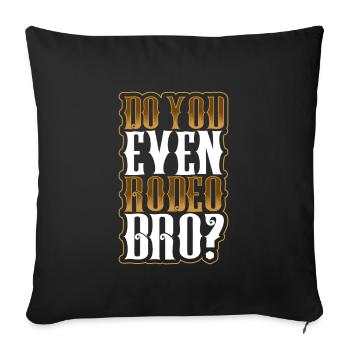 Cowboy Barn Bull Rider Rodeo Country Western - Sofa pillowcase 17,3'' x 17,3'' (45 x 45 cm) - black - Front