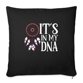 Indian Aborigines History Of The Indigenous People - Sofa pillowcase 17,3'' x 17,3'' (45 x 45 cm) - black - Front
