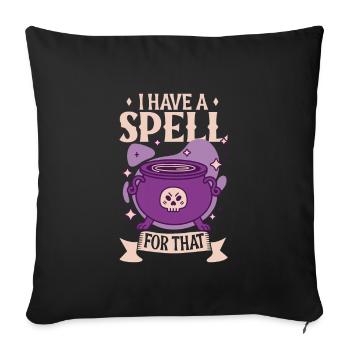 Sorcière Occulte Gothique Sombre Satanique Impie - Housse de coussin décorative 45 x 45 cm - noir - Devant