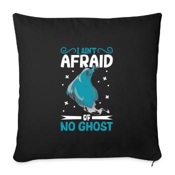 Paranormal Research Halloween Ghost Hunter - Sofa pillowcase 17,3'' x 17,3'' (45 x 45 cm) - black - Front