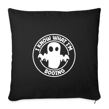 Paranormal Research Halloween Ghost Hunter - Sofa pillowcase 17,3'' x 17,3'' (45 x 45 cm) - black - Front