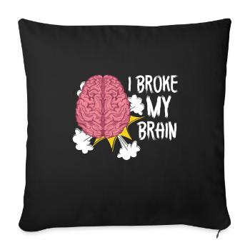Brain Surgery Joke Brain Surgery Awareness Gift - Sofakissenbezug 45 x 45 cm - Schwarz - Vorne