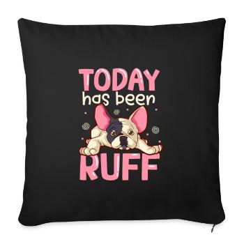 french bulldog english bulldog dog lover bulldog - Sofakissenbezug 45 x 45 cm - Schwarz - Vorne