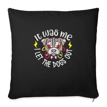 french bulldog english bulldog dog lover bulldog - Sofakissenbezug 45 x 45 cm - Schwarz - Vorne
