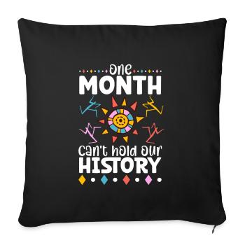 Afro Black Girl Pride Afro Girl Afrocentrique - Housse de coussin décorative 45 x 45 cm - noir - Devant