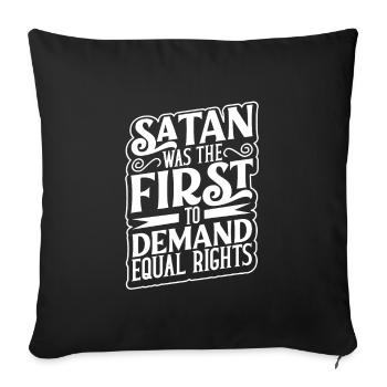 Sorcière Occulte Gothique Sombre Satanique Impie - Housse de coussin décorative 45 x 45 cm - noir - Devant