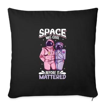Astronaut Astronomy Solar System Space Kids - Sofa pillowcase 17,3'' x 17,3'' (45 x 45 cm) - black - Front
