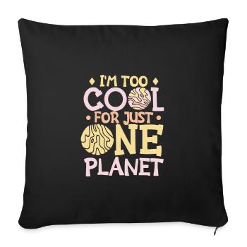 Astronaut Astronomy Solar System Space Kids - Sofa pillowcase 17,3'' x 17,3'' (45 x 45 cm) - black - Front