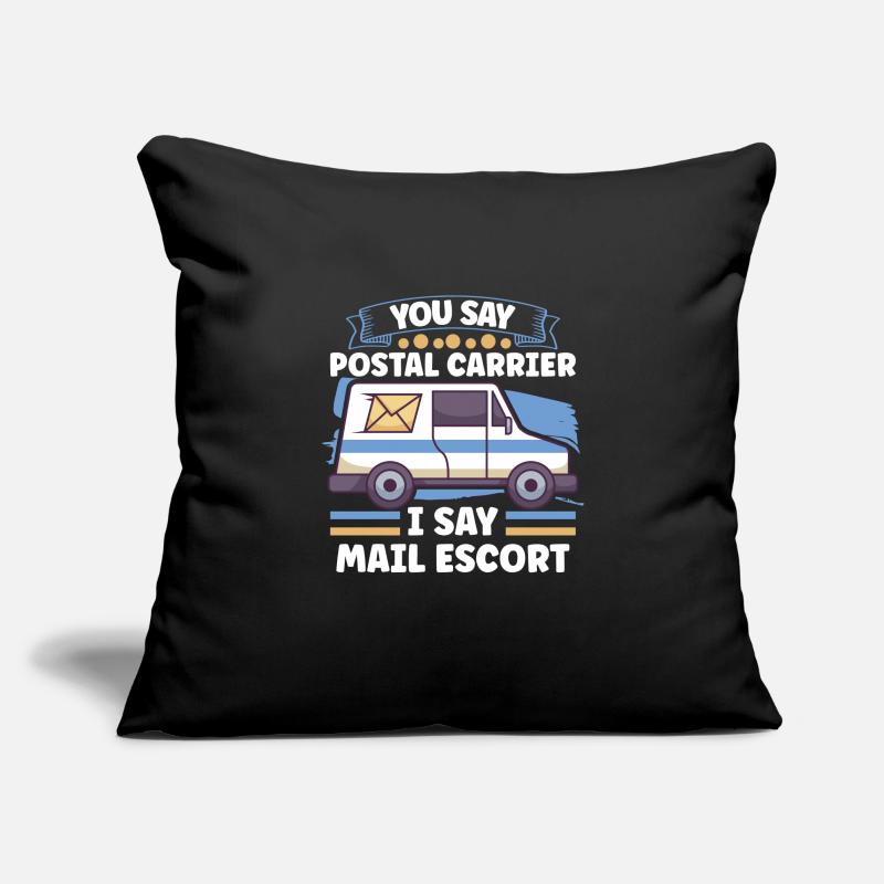 Commis des postes Postlady Postman Post Office Housse de coussin décorative 45 x 45 cm